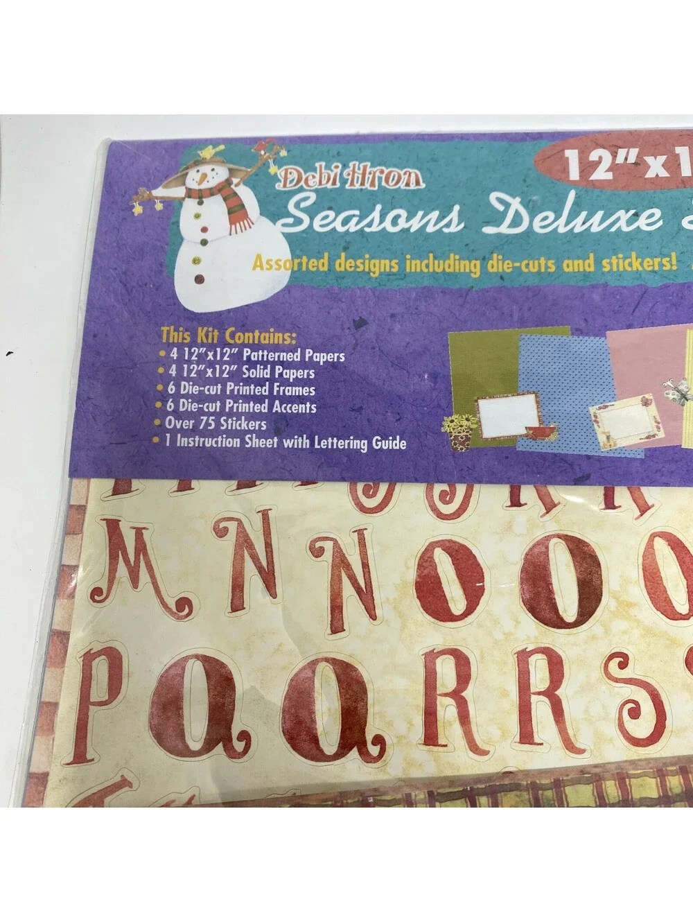 Debi Hron Seasons Deluxe Scrapbook Kit 12x12 Papers Die Cuts Sealed Craft